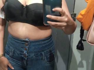 Bra fit on close up shot