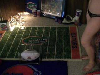 I voted for this even with all that UF gear in there :)    that's due to black panties mrs have on -- override it all