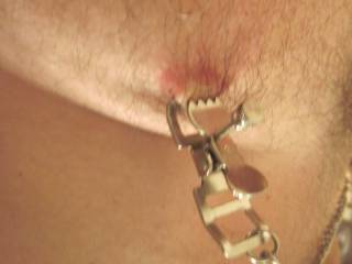 Nipple clamps aren't only for women.