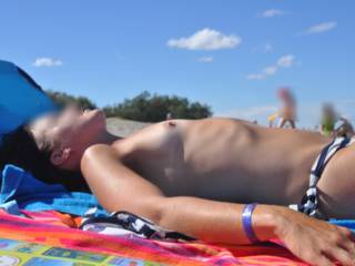 At the beach