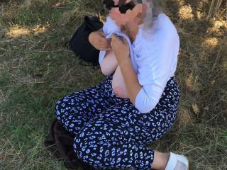 One moment please - let me take the other tit out as well ;)