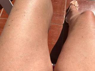 having some tan first day. Maggy