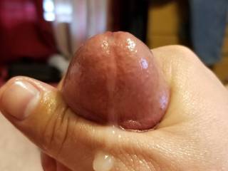 Little PreCum play before my shower. Any ladies wanna clean it up!!!
