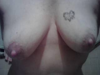 The most recent picture I have of my tits.