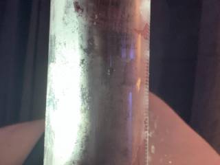 Pumps cock until it almost fills the 25cm tube