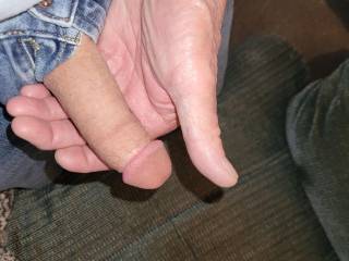 Dick in hand