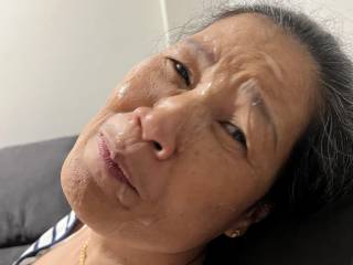 Wearing a facial last Sunday night