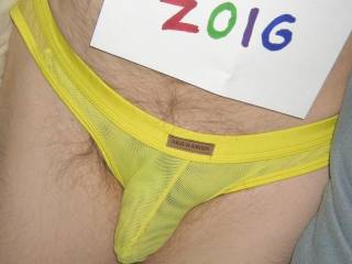 A frontal of my undie from above as I lay on my bed after hibernation... SD600 camera was used.