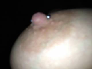 Do the piercing keep your nipple pokie and erect?  Looks great!