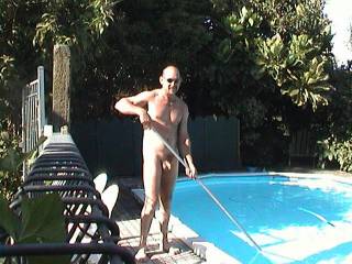 This is how you should dress to clean your pool or anyone else's pool.