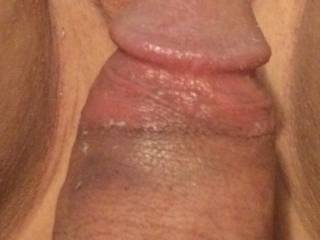 close up of wifey and hubby's dick