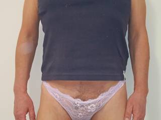 Showing of my lace panties