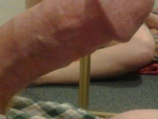 dick bending under it's own weight