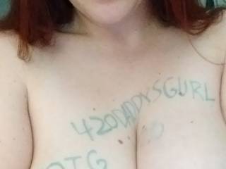 Zoig girl showing off my wonderfully huge boobs