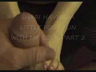 Shari giving foot pleasure part 2.  You want to play????