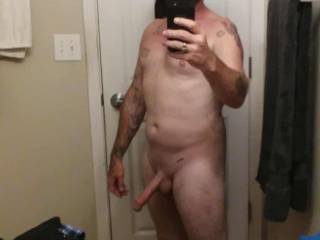 I just got naked and ready for some action