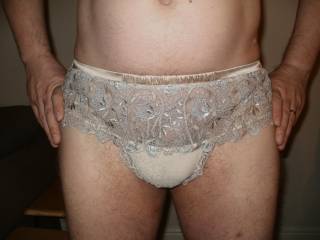 one of my fave pairs of lace panties. they were very expensive but worth it.