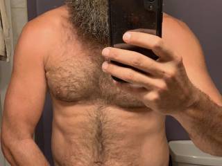 I looked in the mirror and to my surprise I was naked......nobody wants to see that. 😮😜😂