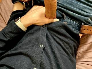 My uncut cock, tell me what you think