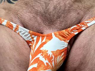 my Orange Hawaiian Thong