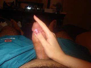 babe playing with my cock