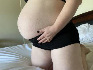 My big pregnant belly.