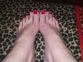 Just some foot love! BigD gave me a beautiful evening of foot care..rubbed, kissed, and polish applied. I love you BDR!