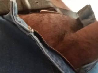 young man likes to jerk off in jeans