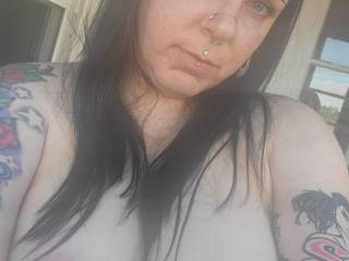 Pale skin goth titties