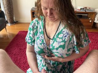 I have cum in my cleavage. Ruth x