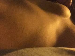 Girlfriend's tits