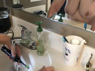 Wife trying to get ready