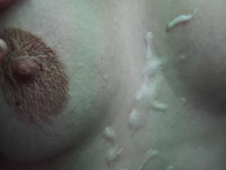 Hubby came on my tits...who\'s going to finish on my face?