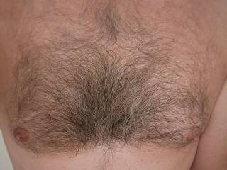 A little salt and pepper chest hair