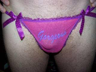 bulge in gorgeous panties