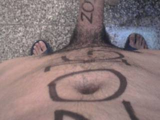 about to take a shower