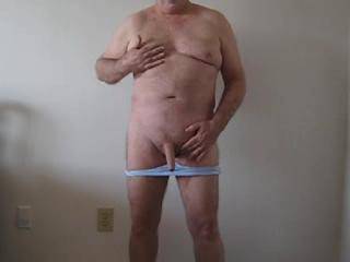 Me stripping from a shirt and wife\'s panties.