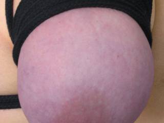 My tit seems to be turning purple...