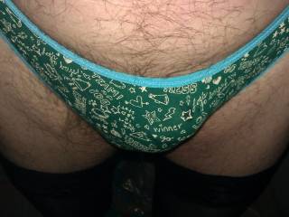 My new panties I bought while mistress was a way. Do you like cuz she defiently did