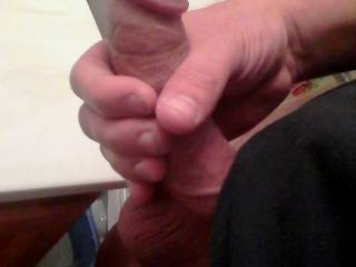 Fisting my own cock