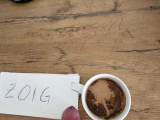 Morning wood with morning coffe