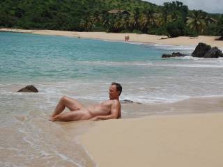 Have to hike to this beach but being nude on the beach is great when clothed are there also.