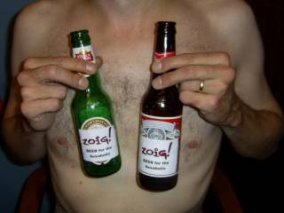 had to put a couple beer bottles in his hands to keep them away from my tits ..lol