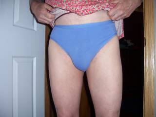 My wife\'s skirt an mu new panties