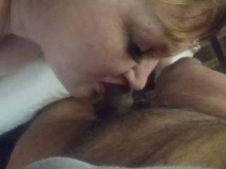 I love when Lauren licks and sucks my cock and balls