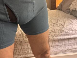 Just showing off in boxers