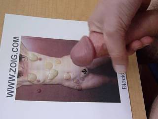 Mrs Blanckstar420 needed cum on her sexy body and amazing tits....