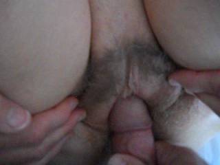 fucking her and playing with her tits then rubbing her cunt with my cock then she spreads to get a cumshot in her hole. Cum along and tell about it
