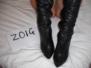 You can cum over my boots and pussy.