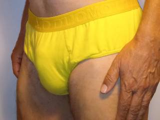 Love yellow briefs